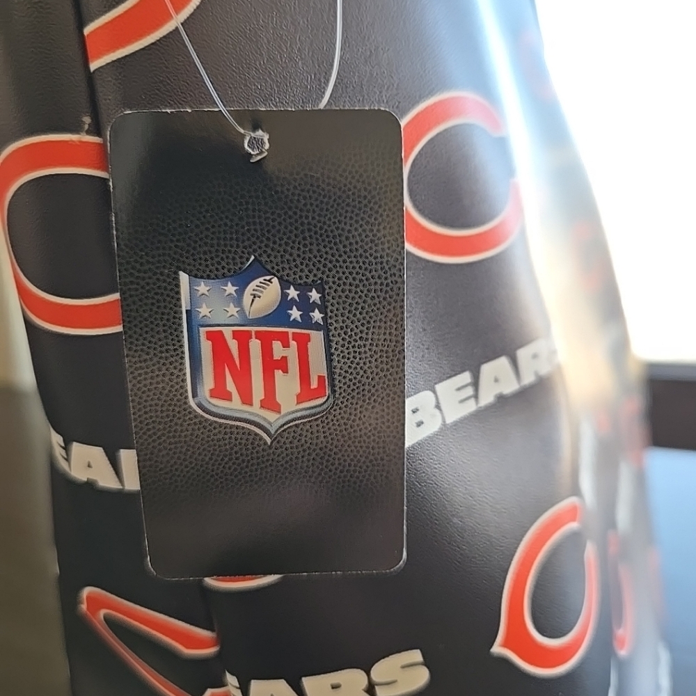 Little Earth Chicago Bears Blue Vinyl Tote Bag Purse NFL Licensed New With Tags - Picture 7 of 13